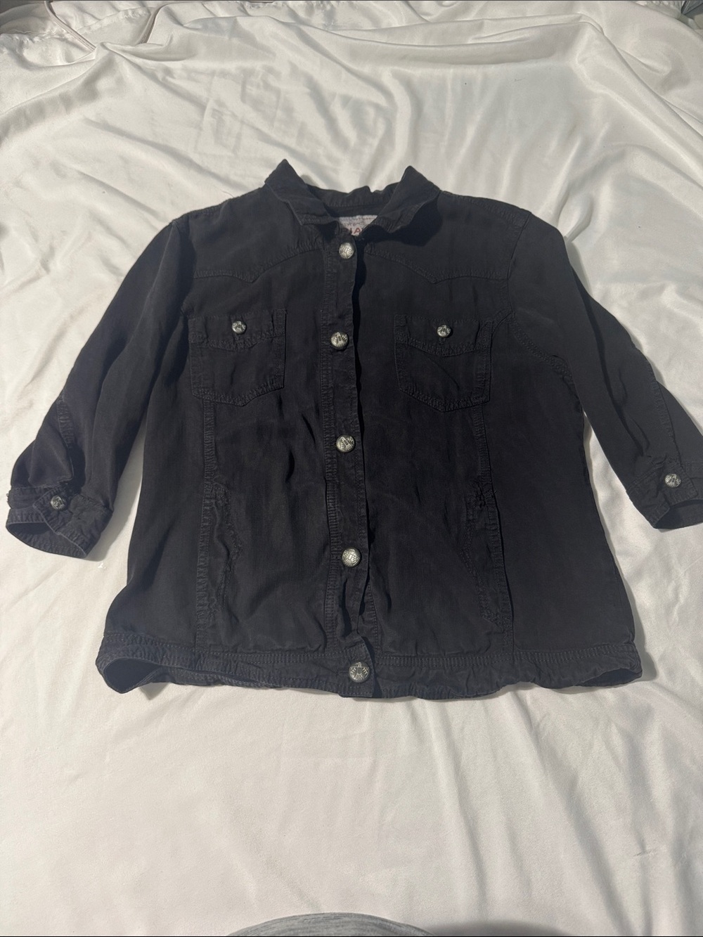 Ariat Lightweight Black Western Jacket Button Up Shirt Jacket Rodeo Ranchwear